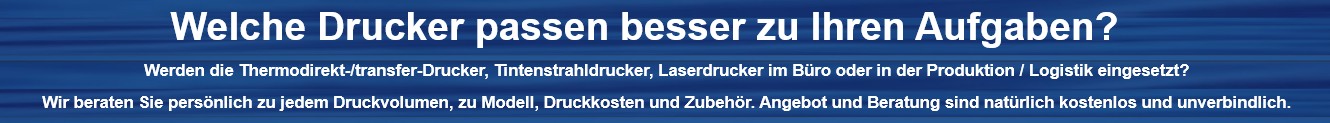 Welche Drucker passen besser zu Ihren Aufgaben?  
