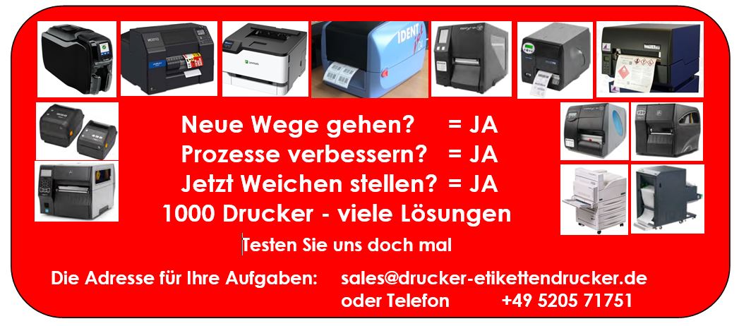 Automatisierungs-Drucker für Anlagen mit hoher Spitzen-Last bekommen Sie in zahlreichen Varianten
