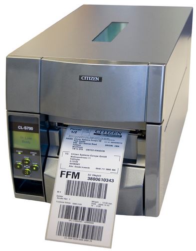 Versandlabel Drucker, die mit Farbband drucken