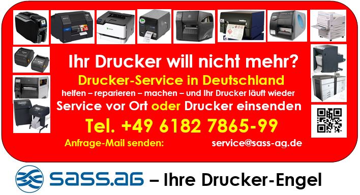 Jetzt den SASS-Drucker-Service anfordern