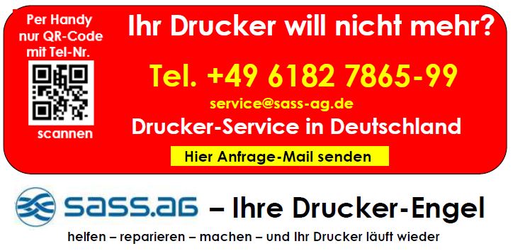 Jetzt den SASS-Drucker-Service anfordern