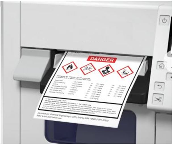 Tintenstrahl-Drucker für Gefahrstoff-Etiketten