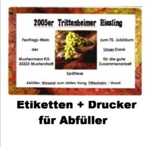 EPSON C6000AE mit Cutter vereinzeln Weinflaschen-Etiketten