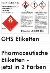 PET-GHS-Etiketten