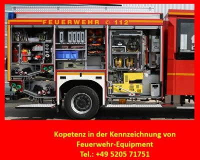 Feuerwehren-Ausrüstung 1 Rolle = 4500 Etiketten zur sicheren