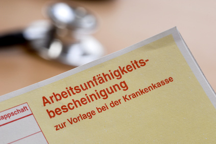 AU = Arbeitsunfähigkeitsbescheinigungen und Arzttermin-Erinnerungspostkarten