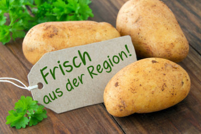 Bindeetiketten und Tags für Kartoffeln