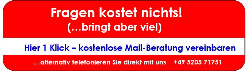 Vereinbaren Sie eine Beratung per Mail