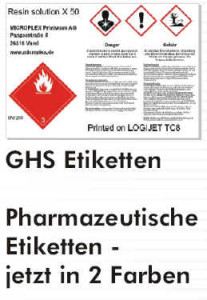 zweifarbige GHS-Etiketten 