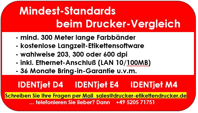 GLS-Etiketten und Drucker im Vergleich