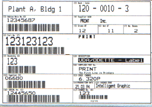 GTL-Etiketten sollen gemäß der VDA Anwendungs-Empfehlung 4994 zum Global Transport Label erstellt werden.