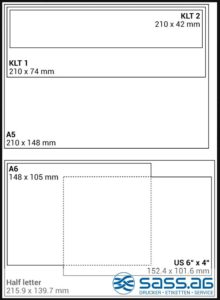 Global Transport Label, KLT 1 und KLT2