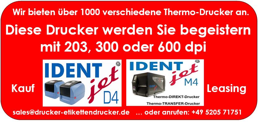 IDENTjet D4 und IDENTjet M4