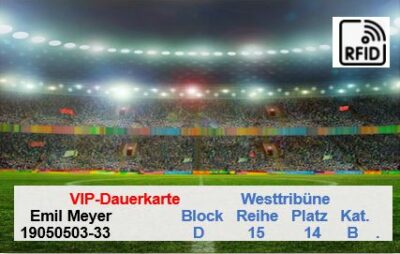 Jahresticket-Drucker für farbige Kunststoff-Jahreskarten