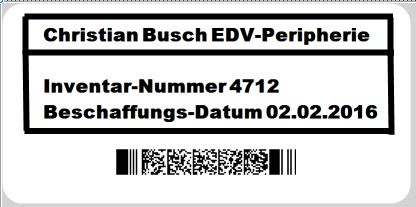 Drucker für Kabel-Kennzeichnungen drucken auch Inventar-Etiketten