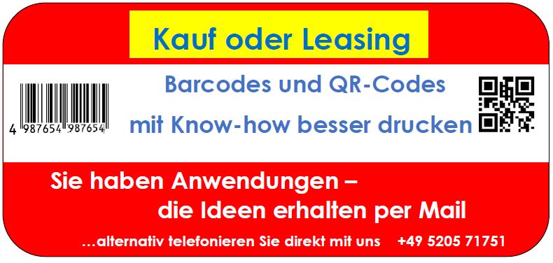 Kauf oder Leasing - beides ist möglich