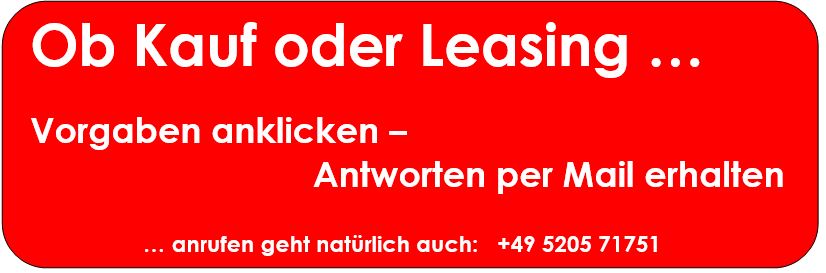Kauf oder Leasing - beides ist möglich