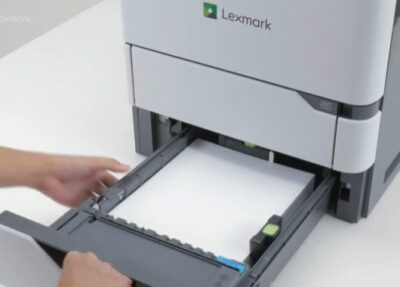 Papier nachlegen beim LEXMARK MS821 dn