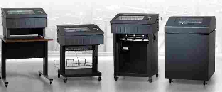 Lineprinter = Zeilendrucker mit bis zu 1500lpm (Lines per Minute) für Massen von Druckausgaben einsetzen.