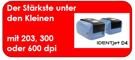 IDENTjet D4 als mobiler Lieferscheindrucker