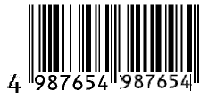 Gartenzaun-Barcode oder Leiter-Barcode