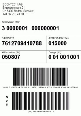 NVE-Etiketten kennzeichnen weltweit die Versandeinheiten und sind global eindeutig und überschneidungsfrei.