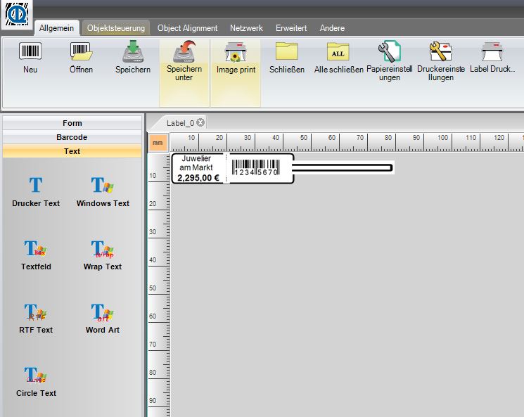 Die kostenlose Etiketten-Software
