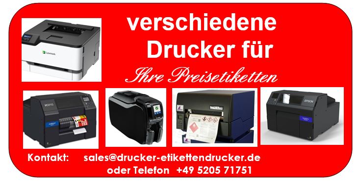 Preisetiketten drucken für kurzlebige Ausgaben
