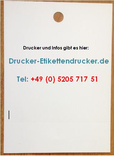 Lochetiketten als Preisschild