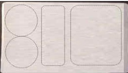 Blanko-Prüfplaketten-Etikettensatz