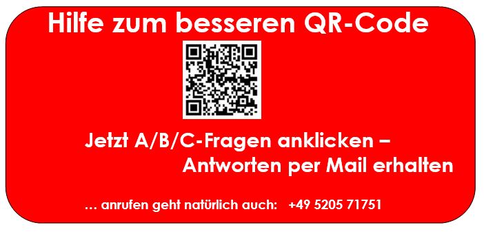 QR-Code. Jetzt Weichen stellen und neue Wege gehen