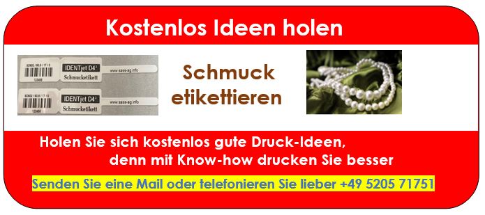 Schmuck etikettieren