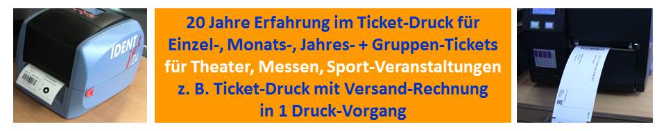 Ticketdrucker für Messen, Sport- und Kultur-Veranstaltungen