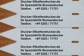 Steck-Etiketten im Gartenbau