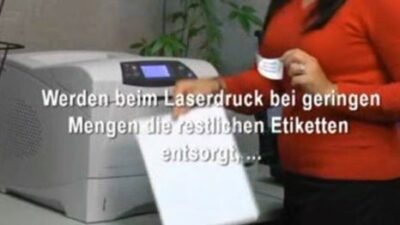 Entsorgung restliche Etiketten beim Laserdruck