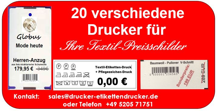 Textil-Preise mit Komfort drucken