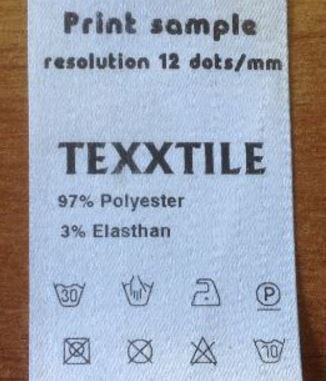 Textilhandel-Drucker für Pflegezeichen
