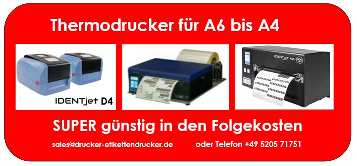 Thermodirektdrucker arbeiten ohne Farbband