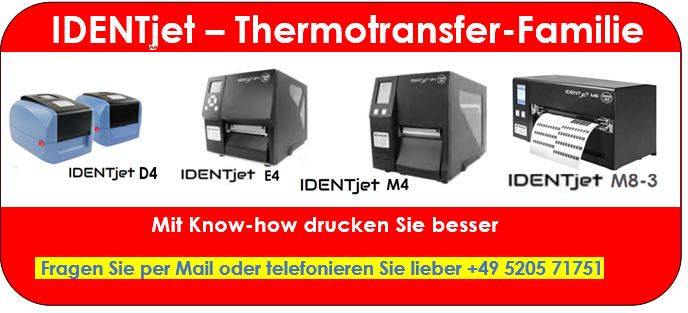 Thermotransferdrucker für den Barcode-Druck