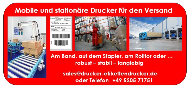 Global Transport Label = Etiketten in Sekunden gedruckt