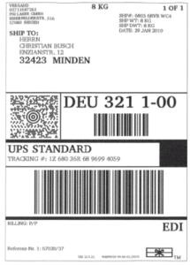 Transportetiketten mit Barcodes drucken