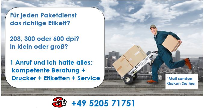 Paketetiketten - so schnell kann's gehen