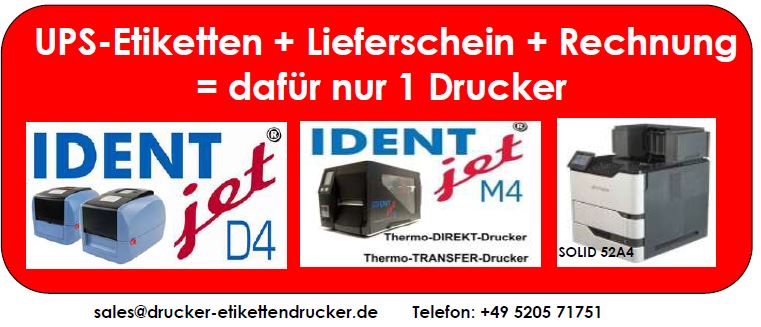 Lösungsdrucker für UPS-Etiketten