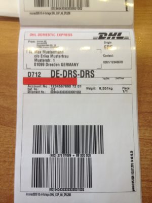 DHL Versandetiketten