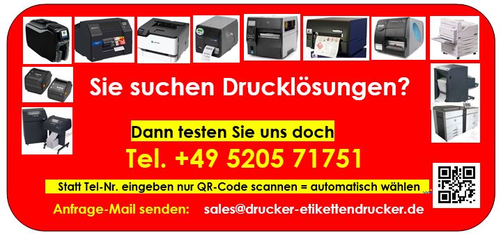 Industriedrucker für individuelle Aufkleber-Größen.