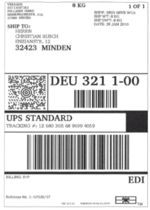 Zebra ZT420 Drucker für UPS-Barcodes