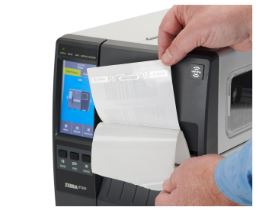 Zebra ZT 200 drucken Textil-Einnähbänder, Typenschilder, Preis-Klebchen und Paket-Infos