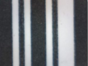 Vertikaler Barcode mit glatten Rändern