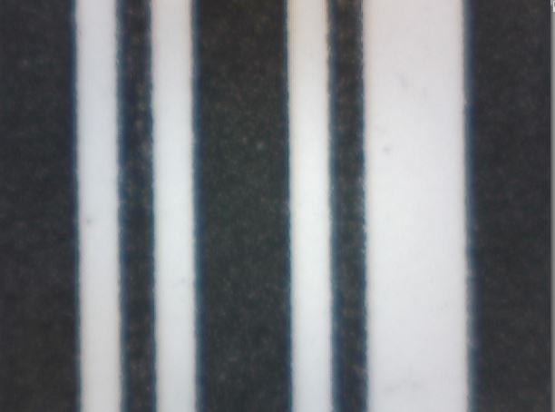 Vertikaler Barcode mit glatten Rändern