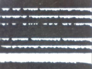 Barcode horizontal gedruckt